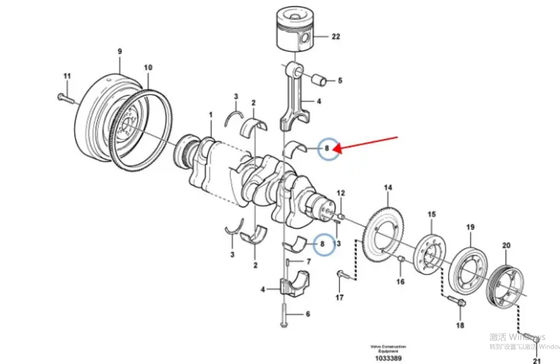 Neue Stahl-Deutz-Maschinenteile 04284142 20766790 Verbindungsrod bearing